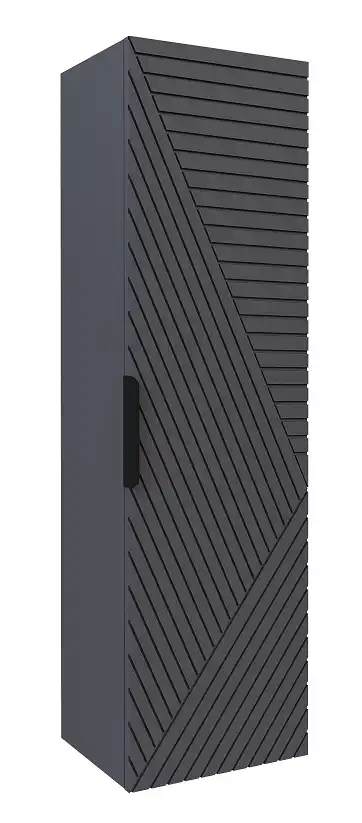 Шкаф-пенал для ванной Grossman Блисс 35 подвесной, графит матовый (303546) фото 1