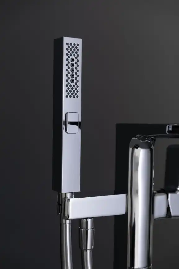 Напольный смеситель для ванны Allen Brau Infinity 5.21009-00, однорычажный, с внутренней частью, Хром фото 10