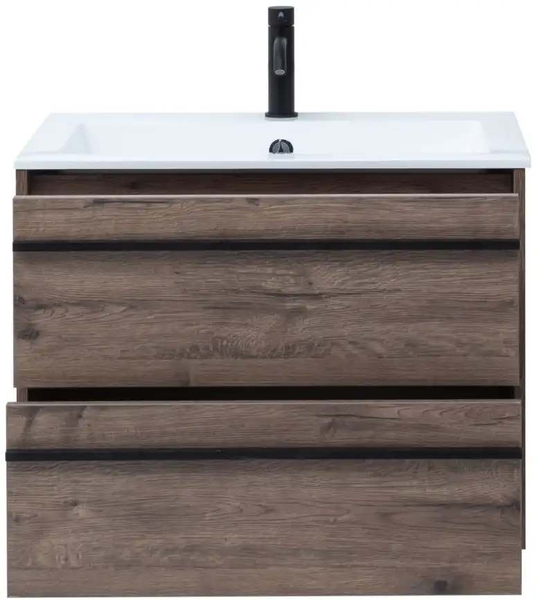 Тумба под раковину Aquanet Lino 70 Дуб Веллингтон 253911 фото 6