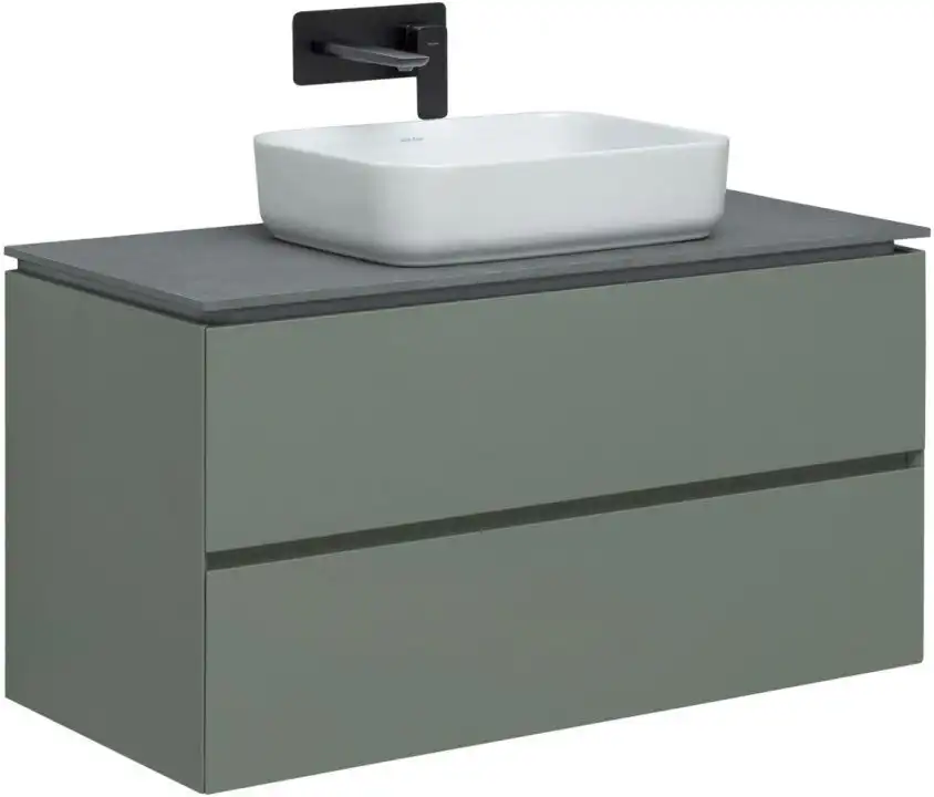 Тумба под раковину Allen Brau Infinity 100 1.21003.CGM олива матовый фото 1