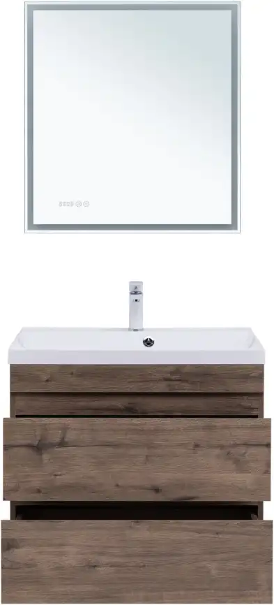 Тумба под раковину Aquanet Нота New 75 дуб веллингтон табак 334192 фото 8