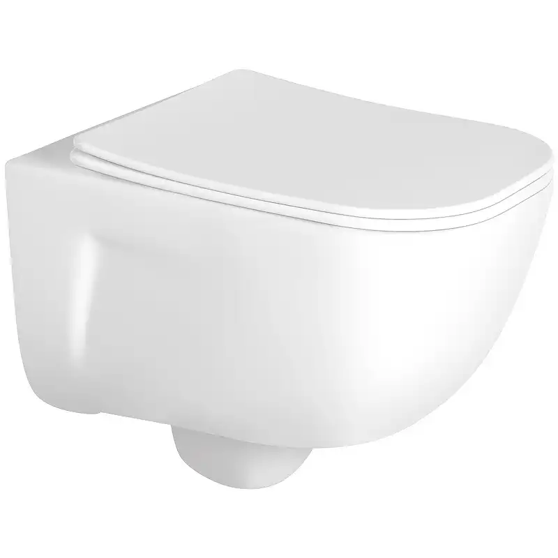 Подвесной унитаз Aquatek Дива AQ2012-00 безободковый, с сиденьем микролифт, Белый фото 1