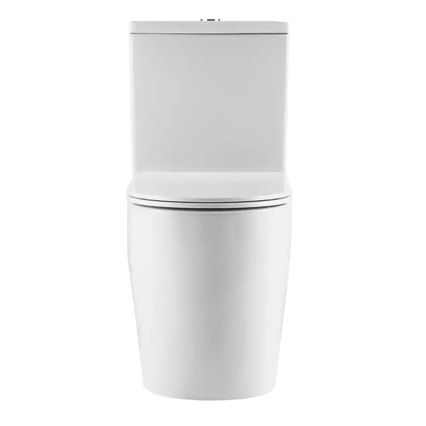Унитаз напольный Azario LUMA TORNADO FLUSHING AZ-1253ST безободковый, смыв Торнадо, с бачком и сидением микролифт, Белый глянцевый фото 3