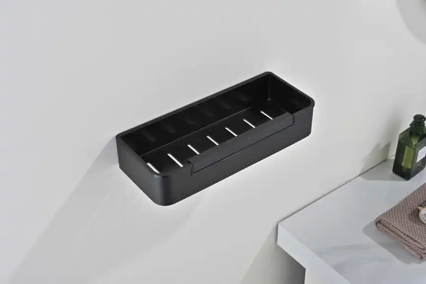 Полка для душа Aquatek AQ4966MB, Черный матовый фото 3