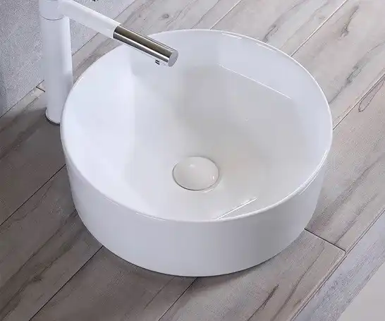 Раковина накладная CeramaLux 410х410х140 9425, цвет Белый фото 2