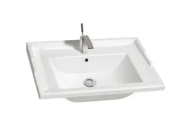 Умывальник CeramaLux 840-60 615х470х200 Полувстраиваемая цвет Белый фото 2