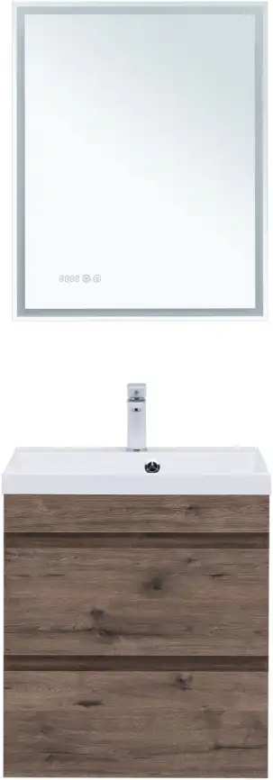 Тумба под раковину Aquanet Нота New 60 дуб веллингтон табак 334191 фото 9