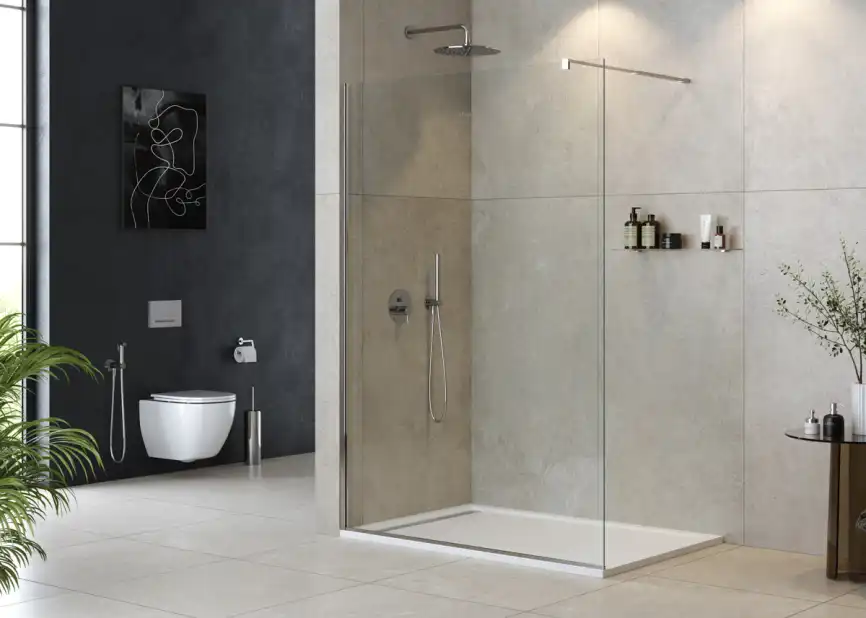 Душевая перегородка CEZARES LIBERTA-L-1-140-C-Cr стекло Прозрачное, профиль Хром фото 1