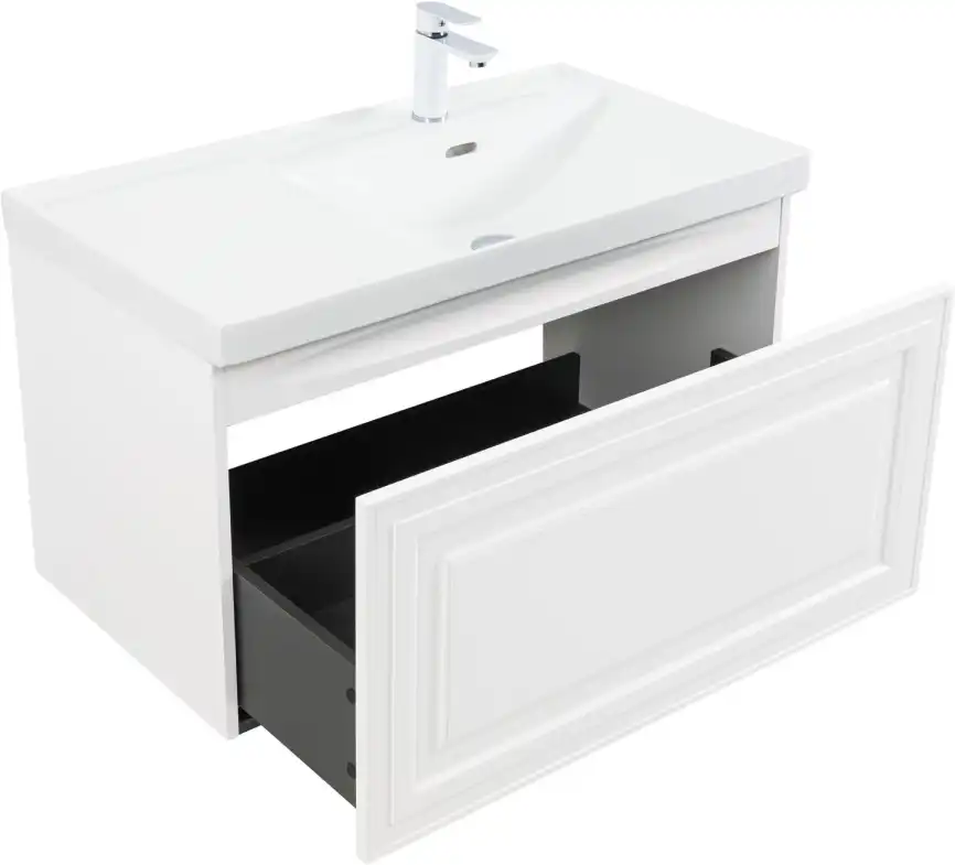 Тумба под раковину Aquanet Агата 90 белый сатин, 345482 фото 7