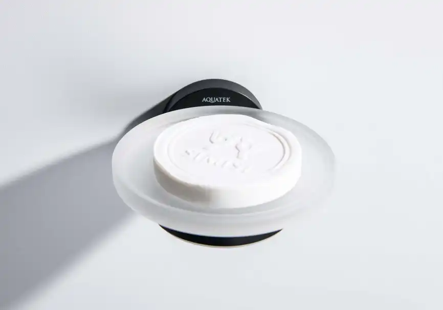 Мыльница для ванной Aquatek Европа AQ4103MB, Черный матовый фото 4