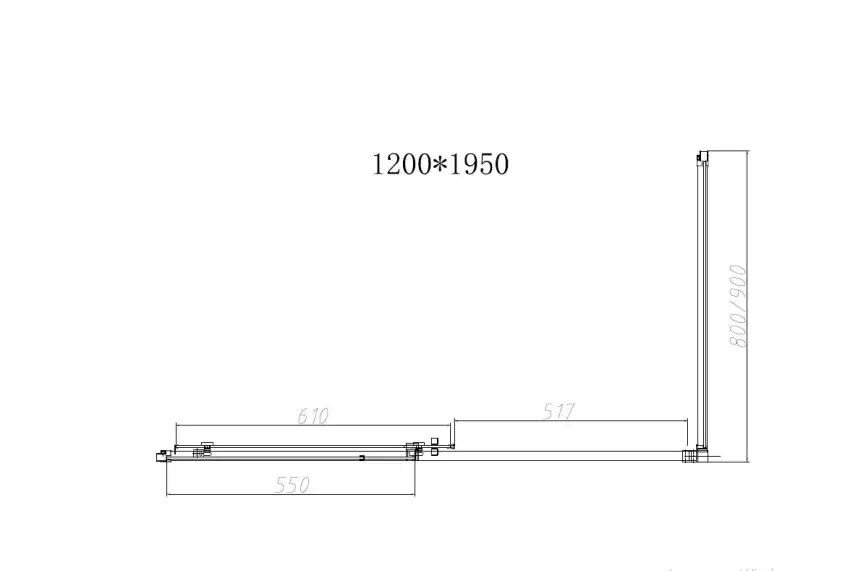 Душевой уголок Vincea Slim-N 120х80 VSR-4SN8012CL, дверь раздвижная, профиль хром, стекло прозрачное фото 7