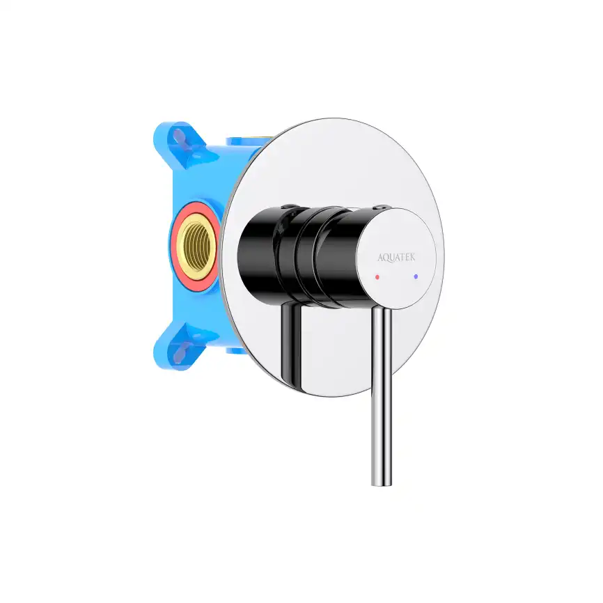 Смеситель для душа Aquatek Европа AQ1366CR встраиваемый, с внутренней частью, Хром фото 1