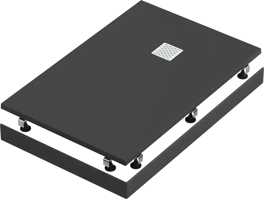 Душевой поддон Good Door Essentia 100х80 из искусственного камня, Черный ЛП00090 фото 2