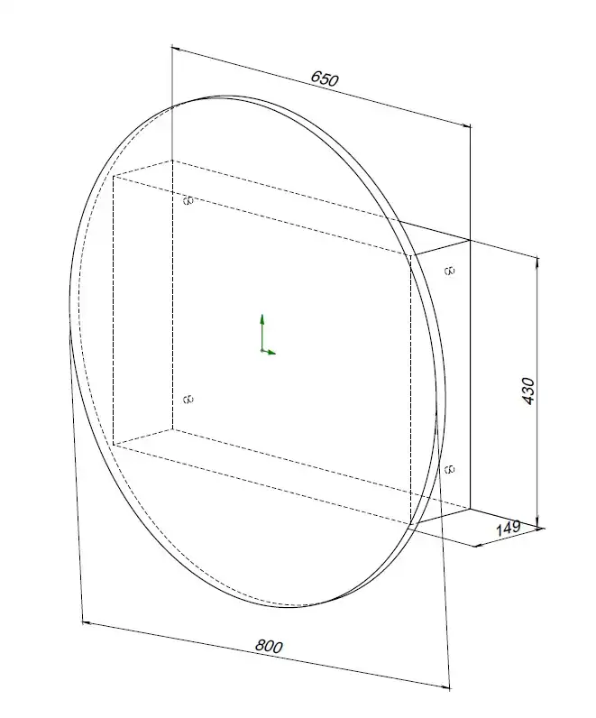 Зеркальный шкаф Aquanet Оптима 80 белый, с LED подсветкой, 344784 фото 2