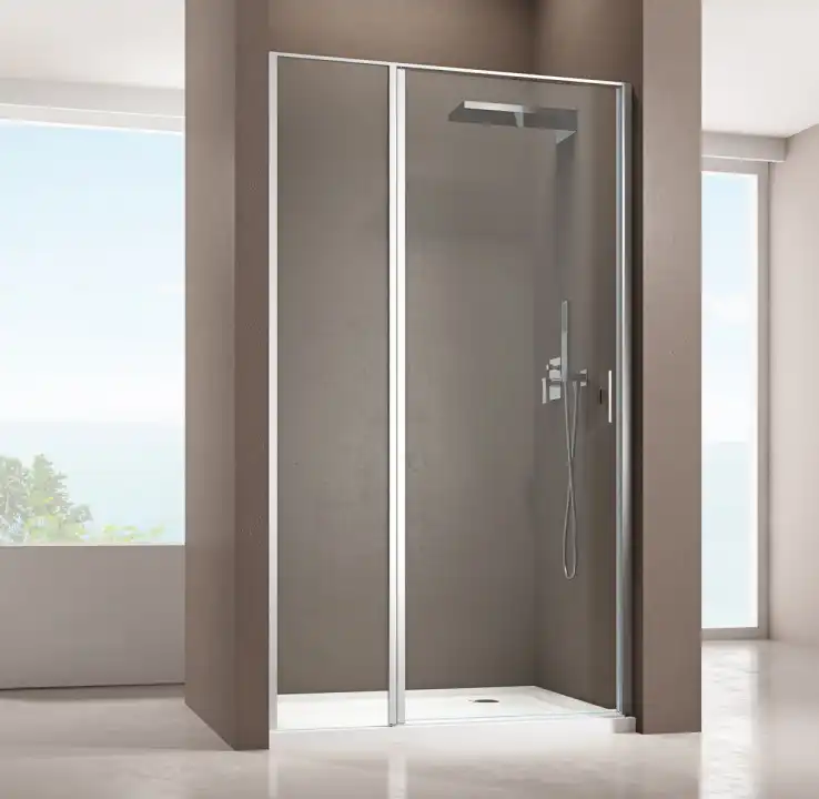 Душевая дверь Allen Brau Priority 100 см, 3.31004.00, профиль Хром, стекло Прозрачное фото 3