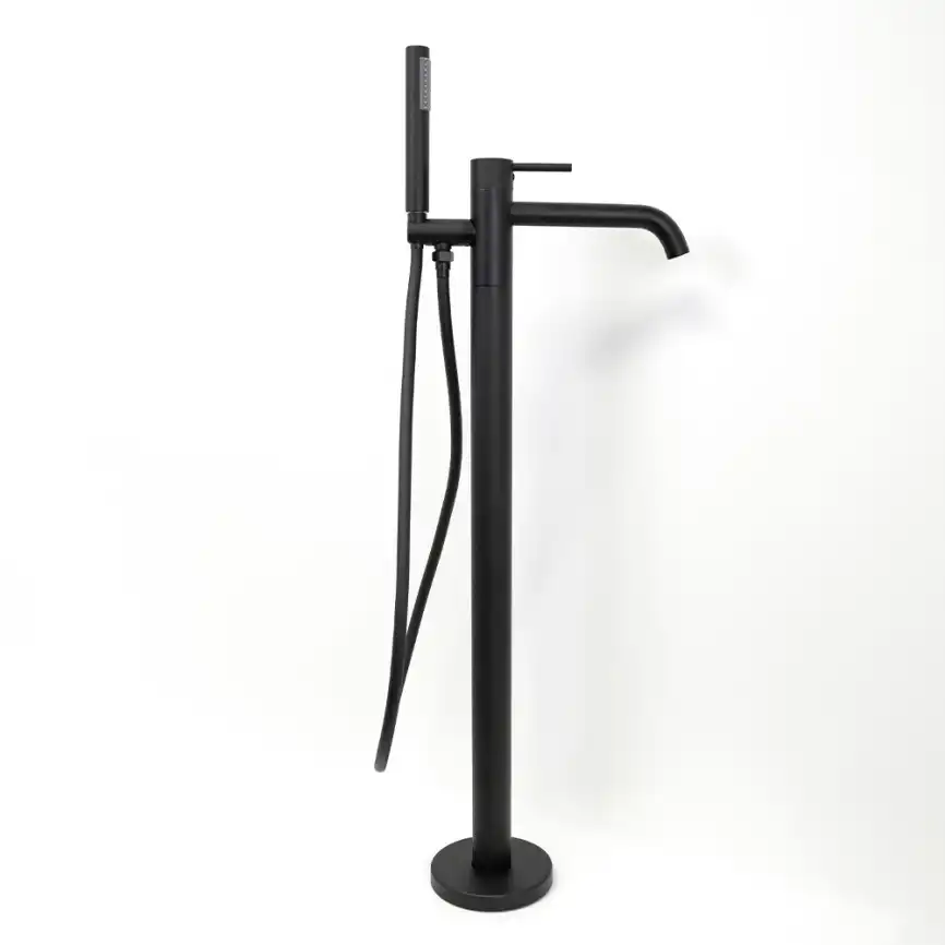 Смесители для ванны AVS Slimmer 811-112-MB напольный, черный матовый фото 10