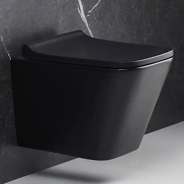 Унитаз подвесной AVS Модерн 801-0042-P-R-MB безободковый, черный матовый фото 4