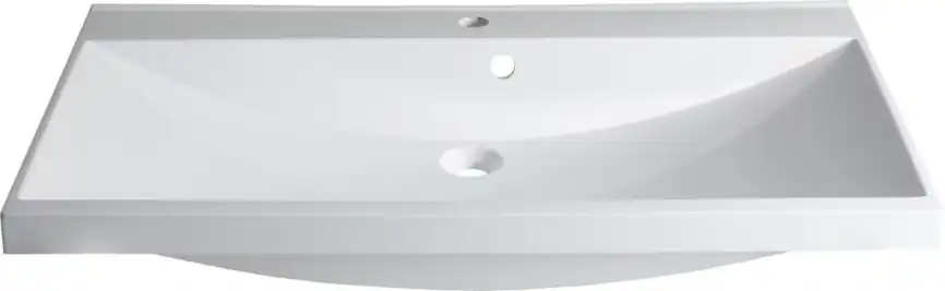 Раковина Aquanet Нота 90 284114 прямоугольная, Белая глянцевая фото 1