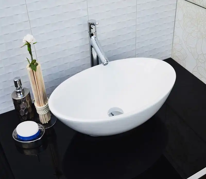 Раковина накладная CeramaLux 520х325х140 9021, цвет Белый фото 1