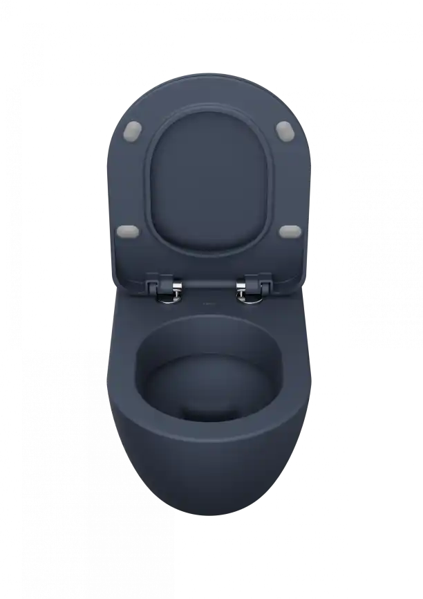 Унитаз подвесной  Creavit Free FE320-11BM00E-0000 с сиденьем микролифт Базальт матовый фото 3