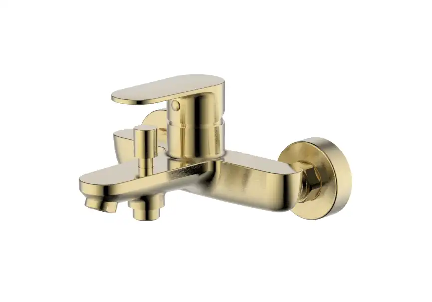 Смеситель для ванны Aquatek Ника AQ1840BG, Золото матовое фото 3