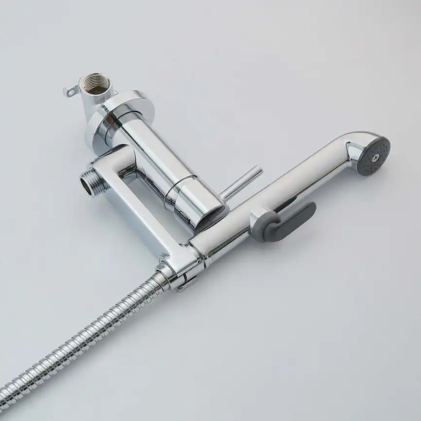 Смеситель с гигиеническим душем Aquatek Ника AQ1819CR, Хром фото 6