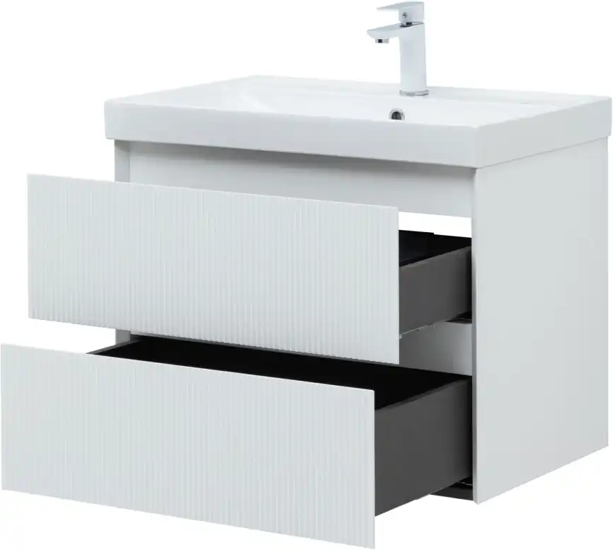 Тумба под раковину Aquanet Альтера 70 белый матовый, подвесная, 337155 фото 9