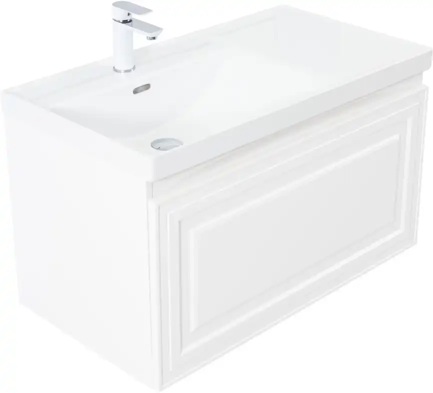 Тумба под раковину Aquanet Агата 90 белый сатин, 345482 фото 13