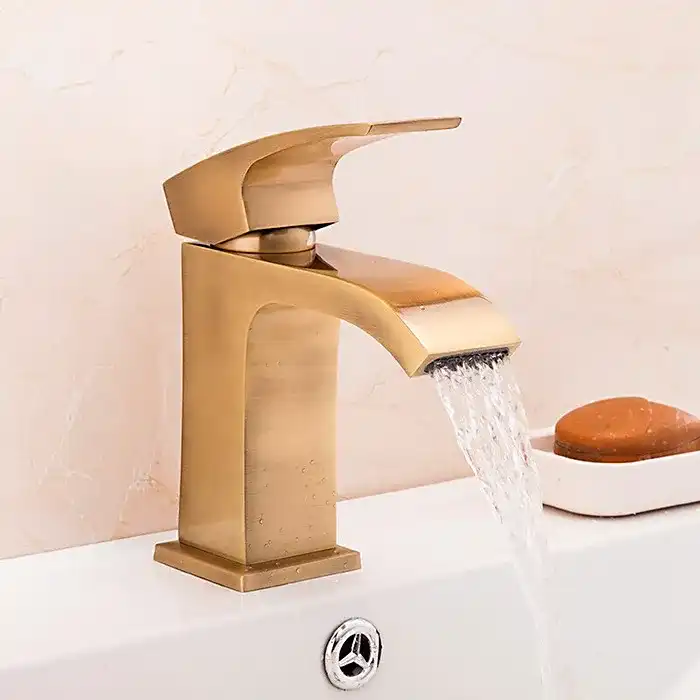 Смеситель для раковины Gappo G1007-4, Бронза фото 6