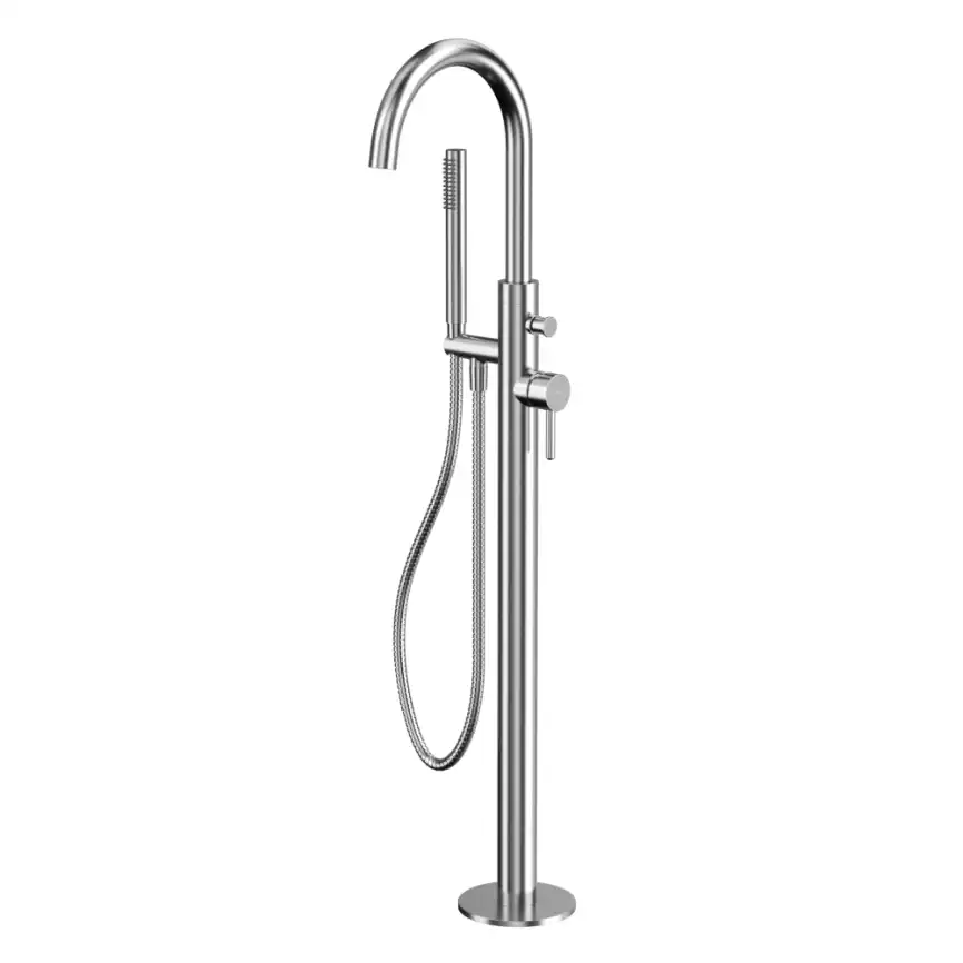 Смеситель для ванны Whitecross Y brushed nickel напольный Никель брашированный, Y1233NIB фото 1
