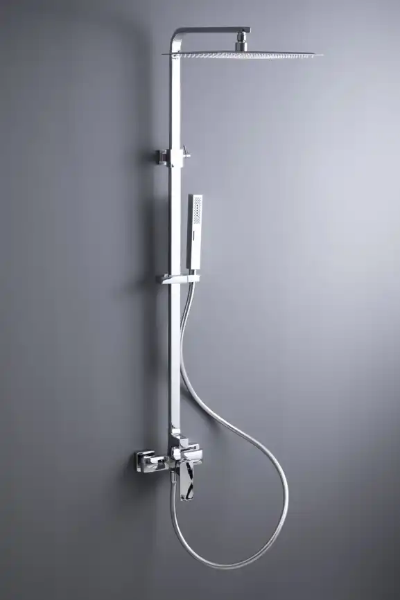 Душевая система Allen Brau Infinity 5.21012-00 для душа без излива, с верхним и ручным душем, Хром фото 7