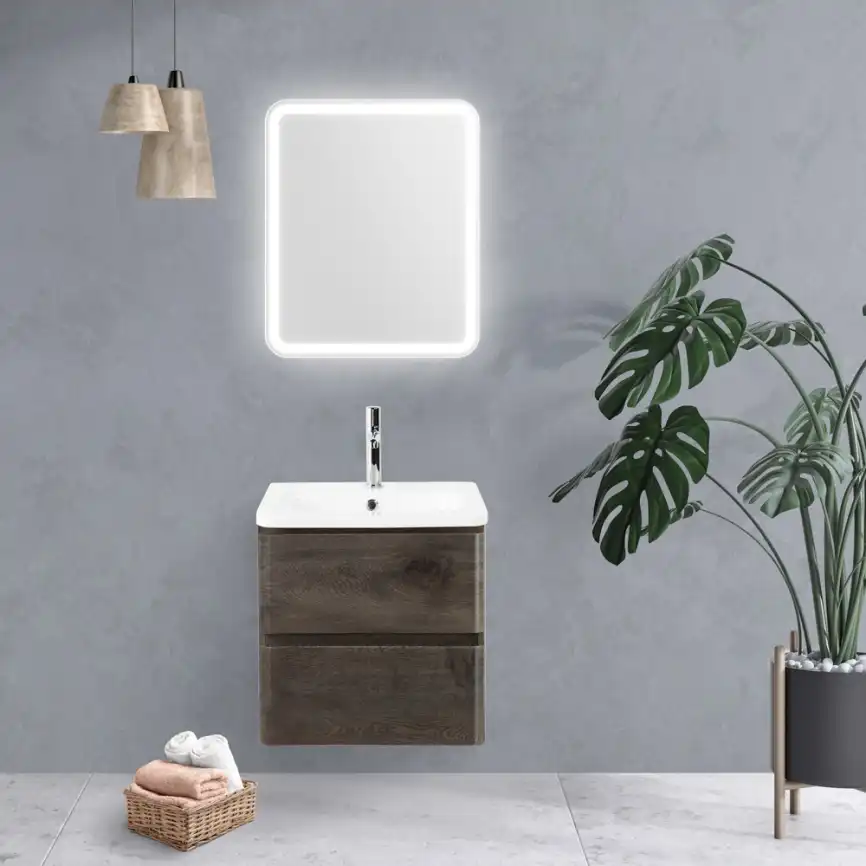 Зеркало BelBagno MARINO 50х60 SPC-MAR-500-600-LED-BTN с подстветкой, кнопочный выключатель фото 7