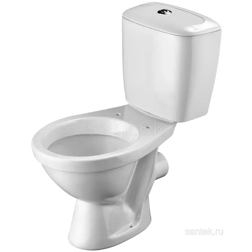 Унитаз-компакт Santek Паллада с горизонтальным выпуском, эконом- 2 реж., полипропилен, 1WH302371 фото 3