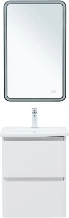 Тумба под раковину Aquanet Эмбер 50 белый матовый 330463 фото 6