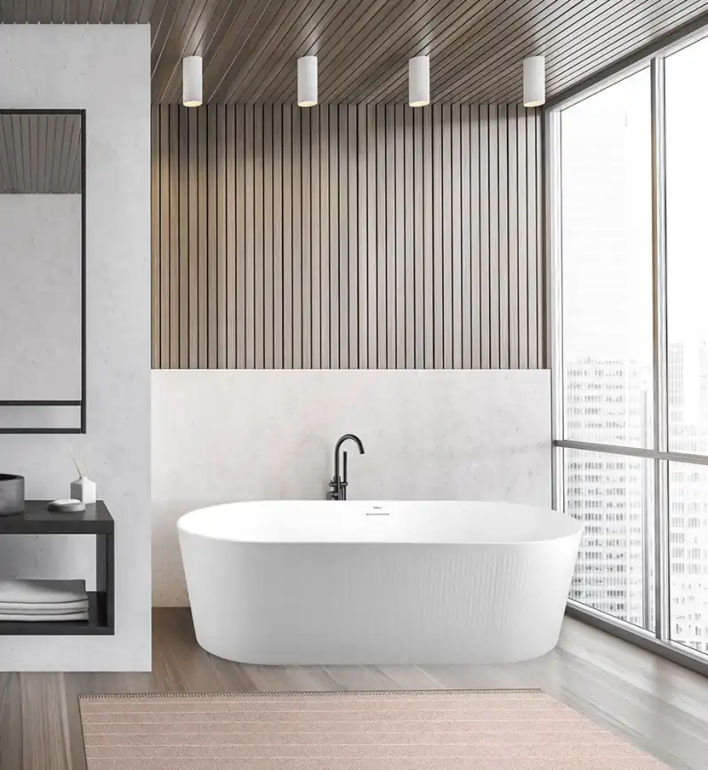 Акриловая ванна BelBagno 170х80 BB411-1700-800, отдельностоящая, Белая глянцевая фото 6