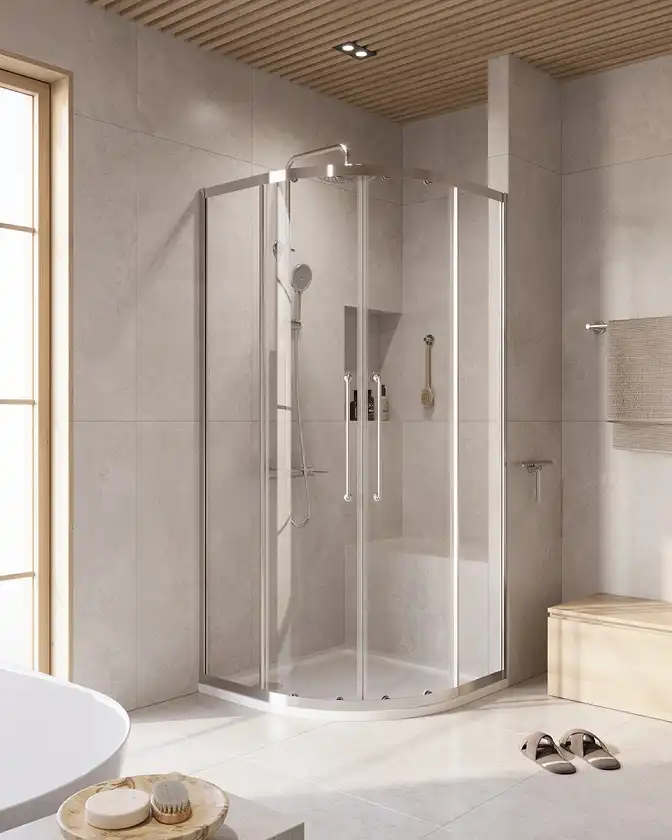 Душевой уголок CEZARES RELAX-304-R-2-90-C-CR стекло Прозрачное, профиль Хром фото 1