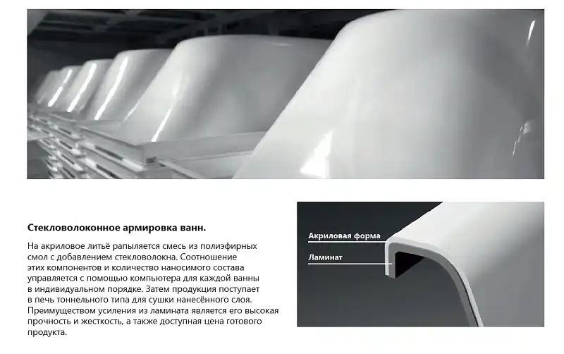 Акриловая ванна Ravak Domino Plus 170х75 C631R00000 прямоугольная, Белая фото 6