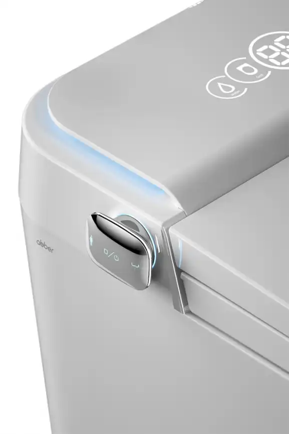 Электронный напольный унитаз-биде ABBER Bequem AC1117S, белый фото 6