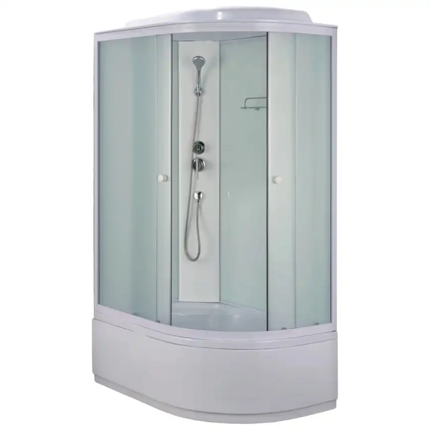 Душевая кабина Loranto 120х80, высокий поддон, Матовое стекло, CS-886EDTM/W-120 фото 1