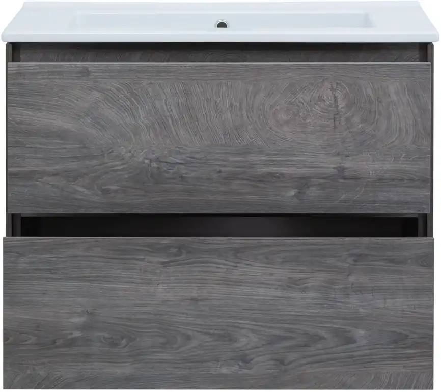 Тумба под раковину Aquanet Милан 85 дуб рошелье, подвесная, 339969 фото 7