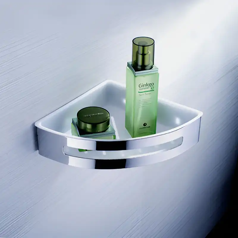 Полка угловая AVS Kori, 25х25 см, хром фото 2