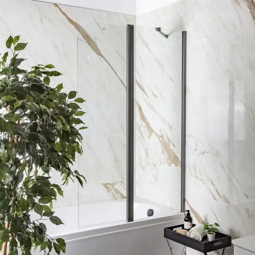 Шторка на ванну AVS Асти Дуо 100 см правая профиль оружейная сталь, прозрачное стекло, 803-0016-150-5545R-WS-T фото 12