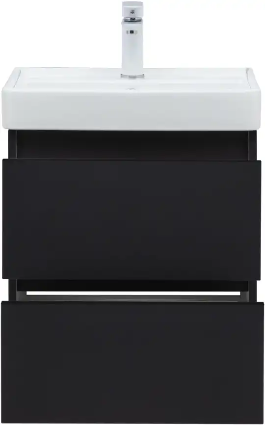 Тумба под раковину Aquanet Вега 2.0 50 черный, подвесная, 337952 фото 8