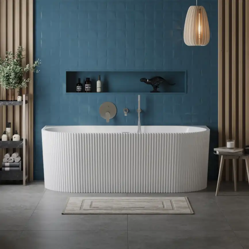 Акриловая ванна BELBAGNO 170х80 BB713-1700-800, отдельностоящая, Белая глянцевая фото 4