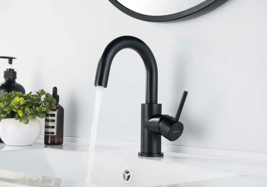 Смеситель для раковины Aquatek Европа AQ1307MB, Черный матовый фото 3