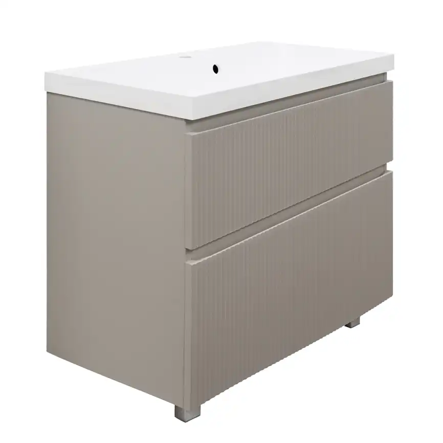 Тумба с раковиной Azario Viola 100 CS00097147, напольная, Бежевая фото 1