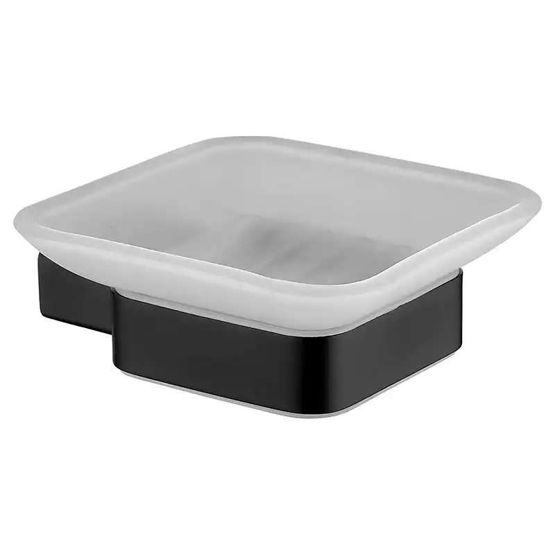 Мыльница подвесная AVS Swart с чашей, черный матовый фото 2