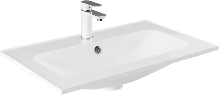 Раковина Aquanet Арт 75 318925 прямоугольная, Белая глянцевая фото 1