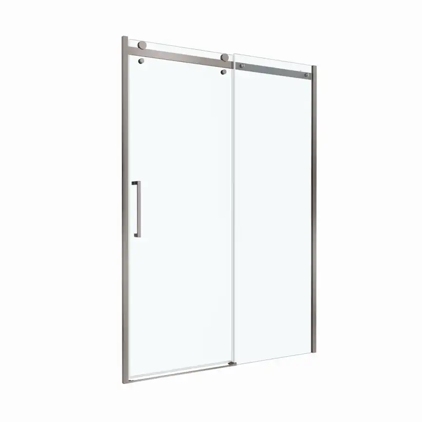Душевая дверь BelBagno MARINO-2-BF-1-140-C-GM стекло прозрачное, профиль Оружейная сталь фото 8