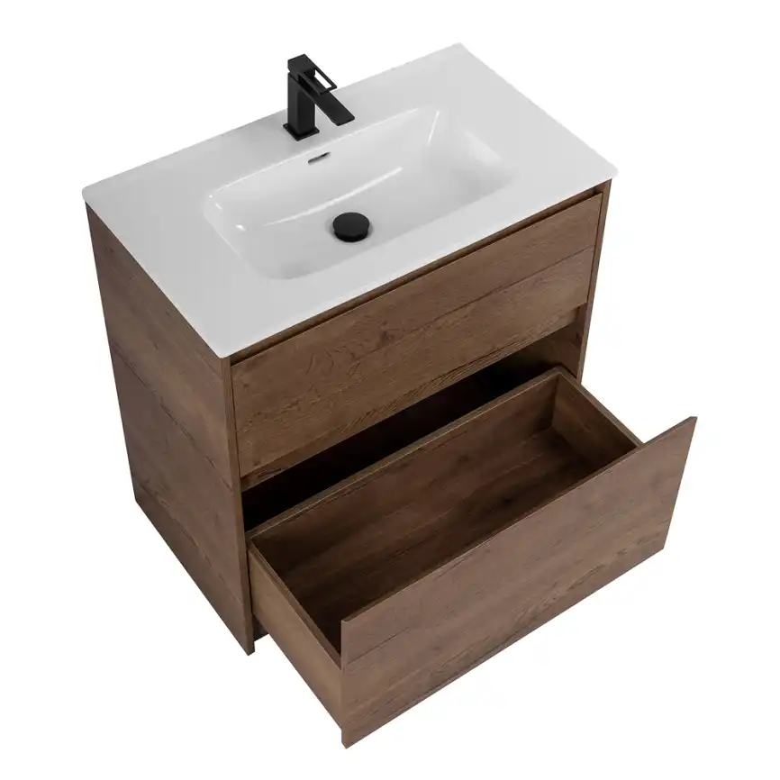 Тумба под раковину BelBagno KRAFT-800-2C-PIA-RT напольная Rovere Tabacco фото 4